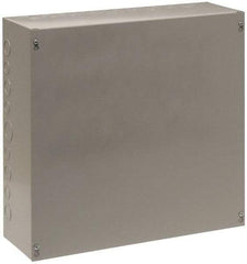 Cooper B-Line - Steel Junction Box Enclosure Screw Flat Cover - NEMA 1, 30" Wide x 30" High x 8" Deep - Strong Tooling