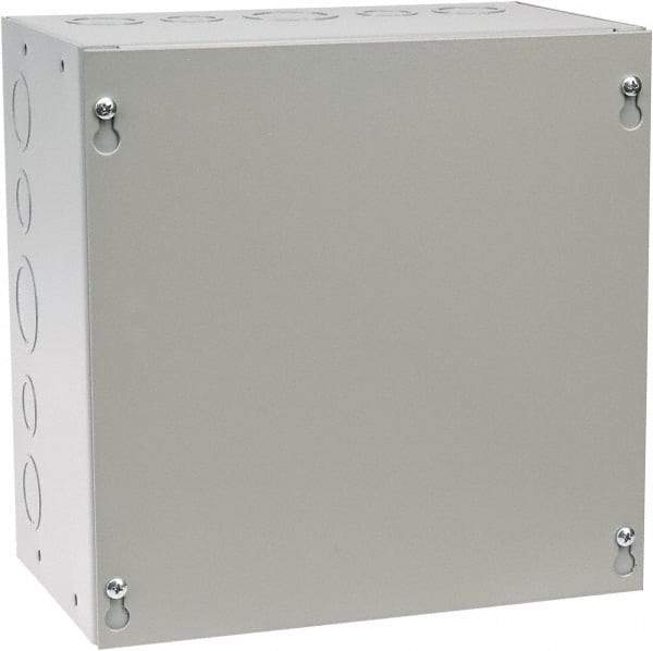 Cooper B-Line - Steel Junction Box Enclosure Screw Flat Cover - NEMA 1, 10" Wide x 10" High x 6" Deep - Strong Tooling