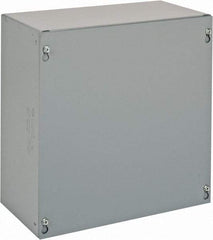 Cooper B-Line - Steel Junction Box Enclosure Screw Flat Cover - NEMA 1, 12" Wide x 12" High x 6" Deep - Strong Tooling