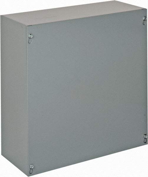 Cooper B-Line - Steel Junction Box Enclosure Screw Flat Cover - NEMA 1, 15" Wide x 15" High x 6" Deep - Strong Tooling