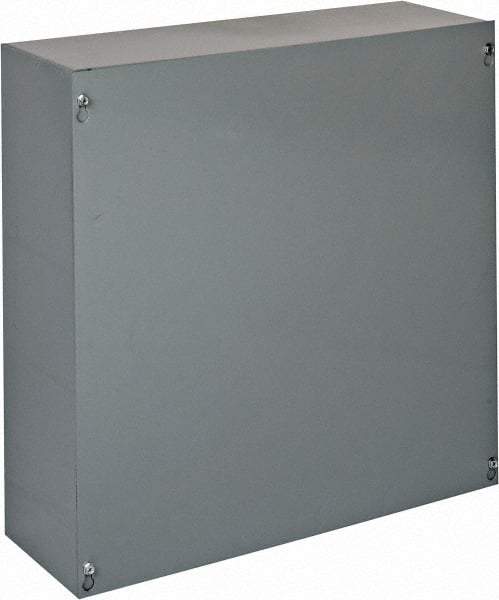 Cooper B-Line - Steel Junction Box Enclosure Screw Flat Cover - NEMA 1, 18" Wide x 18" High x 6" Deep - Strong Tooling