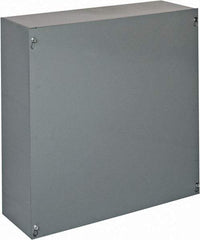 Cooper B-Line - Steel Junction Box Enclosure Screw Flat Cover - NEMA 1, 18" Wide x 18" High x 6" Deep - Strong Tooling