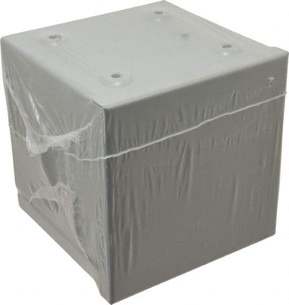 Cooper B-Line - Steel Junction Box Enclosure Screw Flat Cover - NEMA 3R, 6" Wide x 6" High x 6" Deep, Rainproof - Strong Tooling