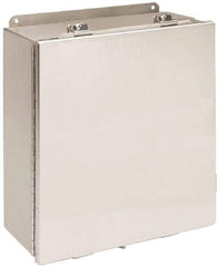 Cooper B-Line - Stainless Steel Standard Enclosure Hinge Flat Cover - NEMA 4, 12, 13, 4X, 12" Wide x 14" High x 6" Deep, Rainproof & Watertight - Strong Tooling