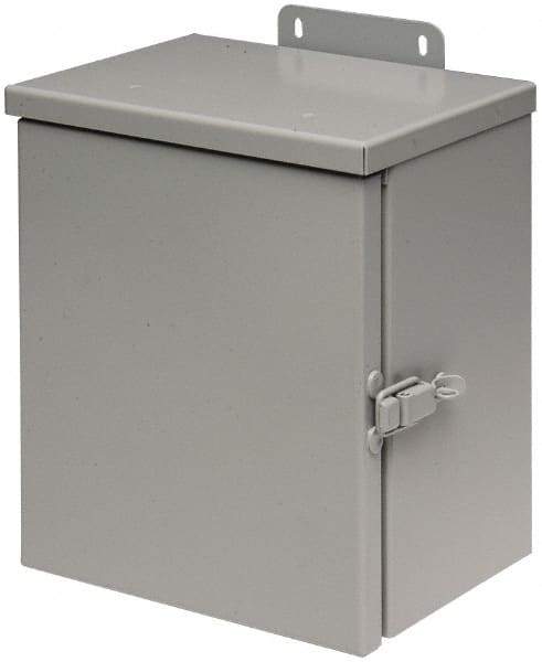 Cooper B-Line - Steel Junction Box Enclosure Hinge Flat Cover - NEMA 3R, 12" Wide x 16" High x 6" Deep, Rainproof - Strong Tooling