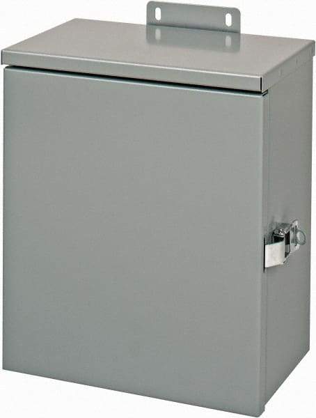 Cooper B-Line - Steel Junction Box Enclosure Hinge Flat Cover - NEMA 3R, 10" Wide x 12" High x 6" Deep, Rainproof - Strong Tooling