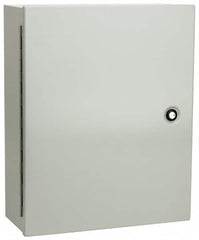 Cooper B-Line - Steel Standard Enclosure Hinge Flat Cover - NEMA 1, 16" Wide x 20" High x 6-5/8" Deep - Strong Tooling