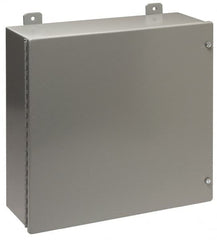 Cooper B-Line - Steel Standard Enclosure Hinge Flat Cover - NEMA 12, 13, 20" Wide x 24" High x 7" Deep, Dirt-tight & Dust-tight - Strong Tooling