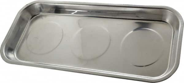 Eclipse - 14-3/16" Long x 6-1/4" Wide Magnetic Tray - Stainless Steel with Rubber-Coated Ferrite - Strong Tooling