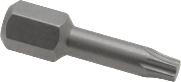 Wera - 1/4" Drive T15 Torx Screwdriver Bit - 1" OAL, Insert Bit - Strong Tooling