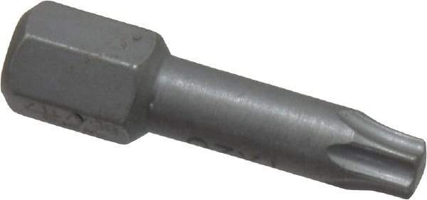 Wera - 1/4" Drive T20 Torx Screwdriver Bit - 1" OAL, Insert Bit - Strong Tooling