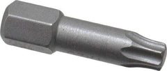 Wera - 1/4" Drive T25 Torx Screwdriver Bit - 1" OAL, Insert Bit - Strong Tooling