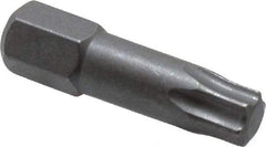 Wera - 1/4" Drive T30 Torx Screwdriver Bit - 1" OAL, Insert Bit - Strong Tooling