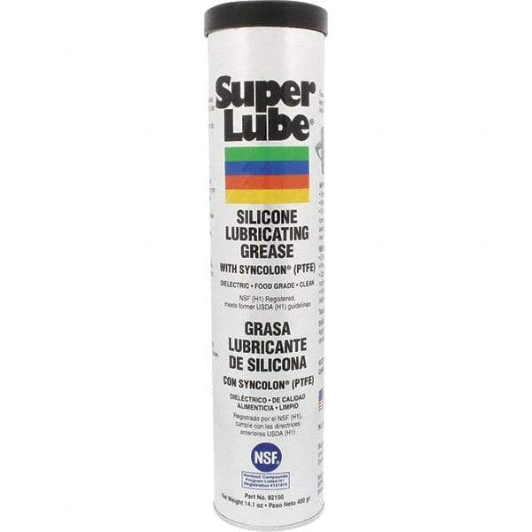 Synco Chemical - 14.1 oz Cartridge Silicone General Purpose Grease - Translucent White, Food Grade, 500°F Max Temp, NLGIG 2, - Strong Tooling