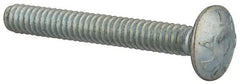 Value Collection - #10-24 UNC 1-1/2" Length Under Head, Standard Square Neck, Carriage Bolt - Grade 2 Steel, Zinc-Plated Finish - Strong Tooling