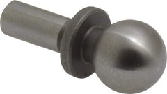 Gibraltar - 3/8" Ball Diam, 3/16" Shank Diam, Steel Inspection Tooling Ball - Slip-Fit Shank, 3/4" Ball Center to Shank Bottom, 0.3" Ball Center to Shoulder Bottom, with Shoulder - Strong Tooling