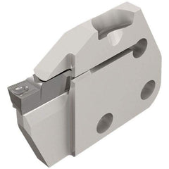 Iscar - Left Hand Cut, 5mm Insert Width, Cutoff & Grooving Support Blade for Indexables - 12mm Max Depth of Cut, 6mm Head Projection - Strong Tooling