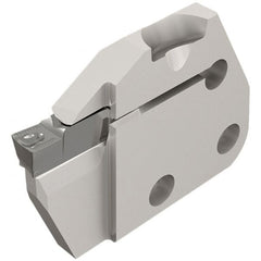 Iscar - Left Hand Cut, 6.35mm Insert Width, Cutoff & Grooving Support Blade for Indexables - 12mm Max Depth of Cut, 6mm Head Projection - Strong Tooling