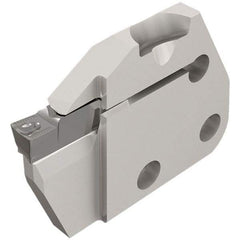 Iscar - Left Hand Cut, 5mm Insert Width, Cutoff & Grooving Support Blade for Indexables - 20mm Max Depth of Cut, 6mm Head Projection - Strong Tooling