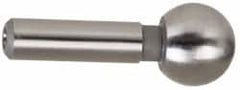 Gibraltar - 1/4" Ball Diam, 1/8" Shank Diam, Steel Inspection Tooling Ball - Slip-Fit Shank, 9/16" Ball Center to Shank Bottom - Strong Tooling