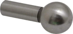 Gibraltar - 1/2" Ball Diam, 1/4" Shank Diam, Steel Inspection Tooling Ball - Press-Fit Shank, 15/16" Ball Center to Shank Bottom - Strong Tooling