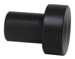 Gibraltar - 3/4" OAL, 1/4" Head Height, 5/8" OD, Hardened Steel, Ground, Press Fit Rest Button - Black Oxide Coating, 3/8" Pin Diam, 1/2" Long Pin - Strong Tooling