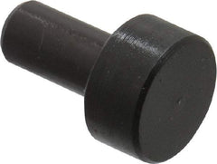 Gibraltar - 3/4" OAL, 1/4" Head Height, 1/2" OD, Hardened Steel, Ground, Press Fit Rest Button - Black Oxide Coating, 1/4" Pin Diam, 1/2" Long Pin - Strong Tooling