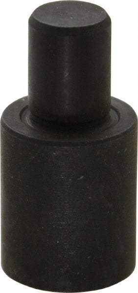 Gibraltar - 1-1/4" OAL, 3/4" Head Height, 5/8" OD, Hardened Steel, Ground, Press Fit Rest Button - Black Oxide Coating, 3/8" Pin Diam, 1/2" Long Pin - Strong Tooling