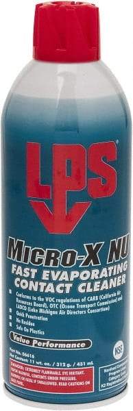 LPS - 11 Ounce Aerosol Contact Cleaner - 0°F Flash Point, Flammable, Food Grade, Plastic Safe - Strong Tooling