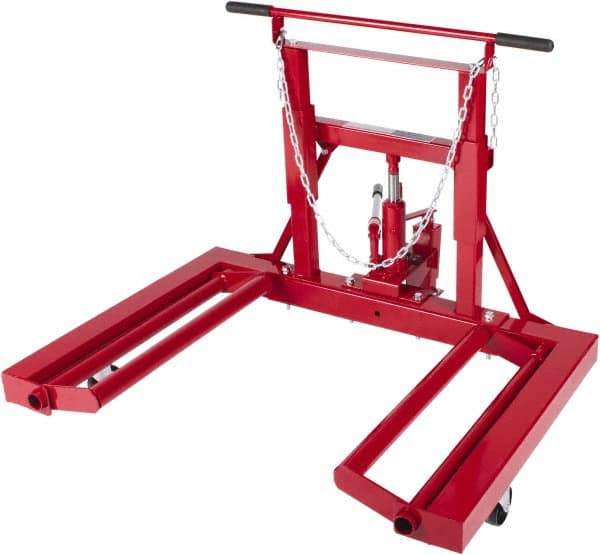 Sunex Tools - 3 Wheel, 1,500 Lb Capacity, Easy Roller - 25 to 52" Steel Wheels - Strong Tooling