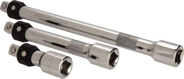 Paramount - 1/2" Drive Socket Locking Extension Set - 3 Pieces, Includes 3, 6, 10" Lengths - Strong Tooling