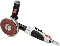 3M - 4-1/2" Wheel Diam, 12,000 RPM, Pneumatic Angle & Disc Grinder - 5/8-11 Spindle, 35 CFM - Strong Tooling