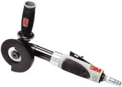 3M - 4" Wheel Diam, 18,000 RPM, Pneumatic Cutoff & Cutoff-Grinder Tool - Right Angle Handle, 3/8 NPT Inlet - Strong Tooling