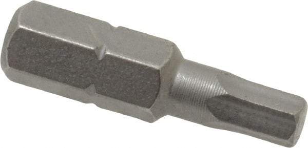 Wera - 4mm Hex Screwdriver Bit - 1/4" Drive, 1" OAL - Strong Tooling