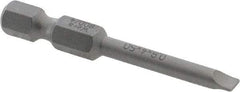 Wera - 5/32" Slotted Screwdriver Bit - 1/4" Hex Drive, 2" OAL - Strong Tooling