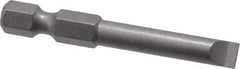 Wera - 7/32" Slotted Screwdriver Bit - 1/4" Hex Drive, 2" OAL - Strong Tooling