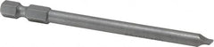 Wera - 7/32" Slotted Screwdriver Bit - 1/4" Hex Drive, 3-1/2" OAL - Strong Tooling