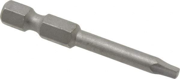 Wera - #1" Square Size Square Recess Bit - 1/4" Hex Drive, 2" OAL - Strong Tooling