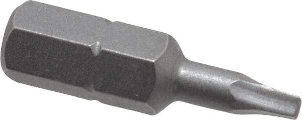 Wera - #0" Square Size Square Recess Bit - 1/4" Hex Drive, 1" OAL - Strong Tooling