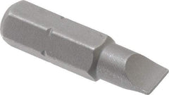 Wera - 7/32" Slotted Screwdriver Bit - 1/4" Hex Drive, 1" OAL - Strong Tooling