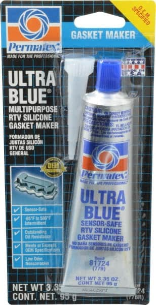 Permatex - 3.35 oz Gasket Maker - -65 to 500°F, Blue, Comes in Tube - Strong Tooling