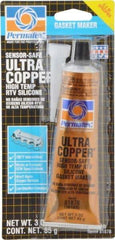 Permatex - 3 oz Gasket Maker - -65 to 700°F, Copper, Comes in Tube - Strong Tooling