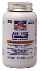 Permatex - 8 oz Bottle High Temperature Anti-Seize Lubricant - Aluminum/Copper/Graphite, -51 to 1,600°F, Silver Colored, Water Resistant - Strong Tooling