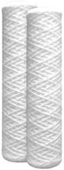 Dupont - 2" OD, 15µ, String Wound Universal String Wound 2 Pack Cartridge Filter - 10" Long, Reduces Sediments & Rust - Strong Tooling