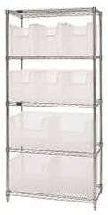 Quantum Storage - 10 Bin Giant Stack Container with Wire Shelving - Strong Tooling