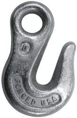 CM - 3,900 Lb Capacity, Chain Grade 43, Steel Eye Hook - 0.44" Hook Throat, 1.94" Reach, 0.61" Eye ID, 5/16" Chain Diam, 3.47" OAL, Heat Treated - Strong Tooling