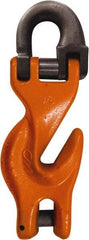 CM - 3/8 Inch Chain Diameter, Grade 100 Clevis Hook - 8,800 Lbs. Load Capacity, 1.16 Inch Inside Diameter, 0.31 Inch Pin Diameter, 0.47 Inch Hook Throat, 7.61 Inch Overall Length, 2.74 Inch Hook Width - Strong Tooling