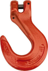 CM - 9/32 Inch Chain Diameter, Grade 100 Clevis Hook - 4,300 Lbs. Load Capacity, 0.38 Inch Inside Diameter, 0.36 Inch Pin Diameter, 0.83 Inch Hook Throat, 5.23 Inch Overall Length, 3.53 Inch Hook Width - Strong Tooling