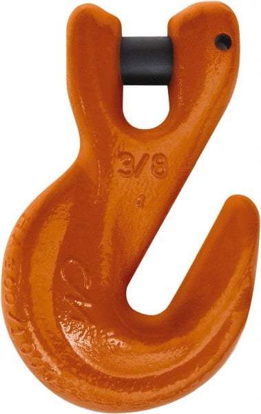 CM - 1/2 Inch Chain Diameter, Grade 100 Clevis Hook - 15,000 Lbs. Load Capacity, 0.65 Inch Inside Diameter, 0.63 Inch Pin Diameter, 0.65 Inch Hook Throat, 5.27 Inch Overall Length, 3.32 Inch Hook Width - Strong Tooling