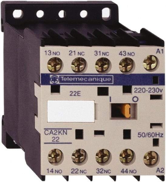 Schneider Electric - 2NC/2NO, 110 VAC at 50/60 Hz Control Relay - 17 V - Strong Tooling